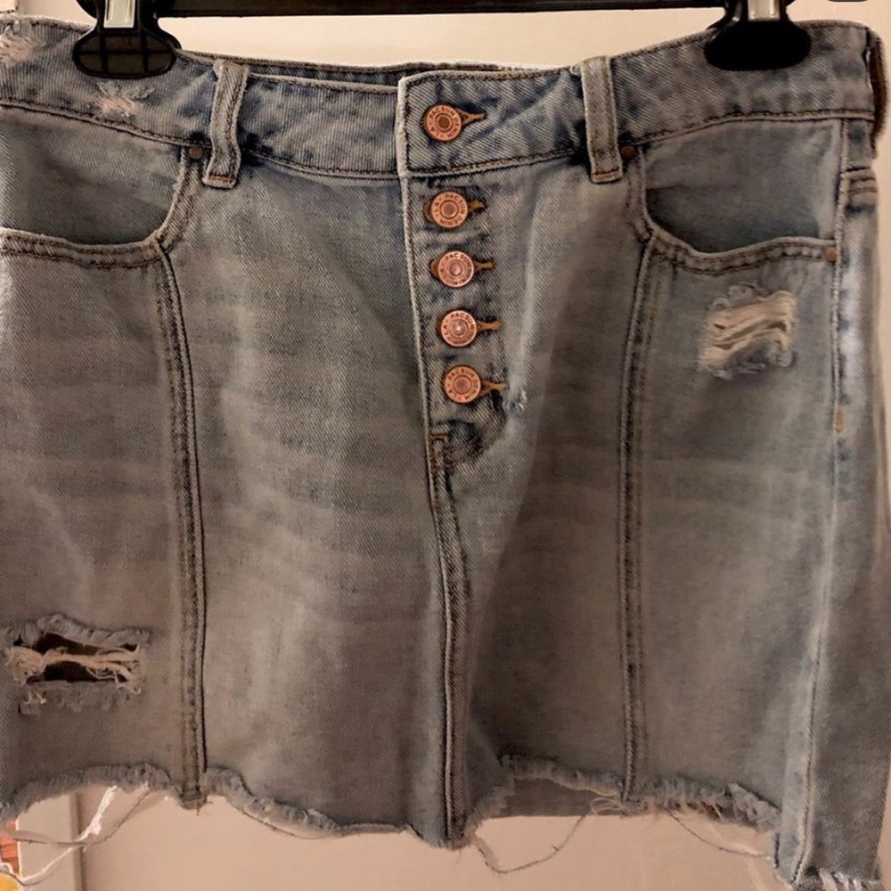 Pacsun Ripped Denim Skirt